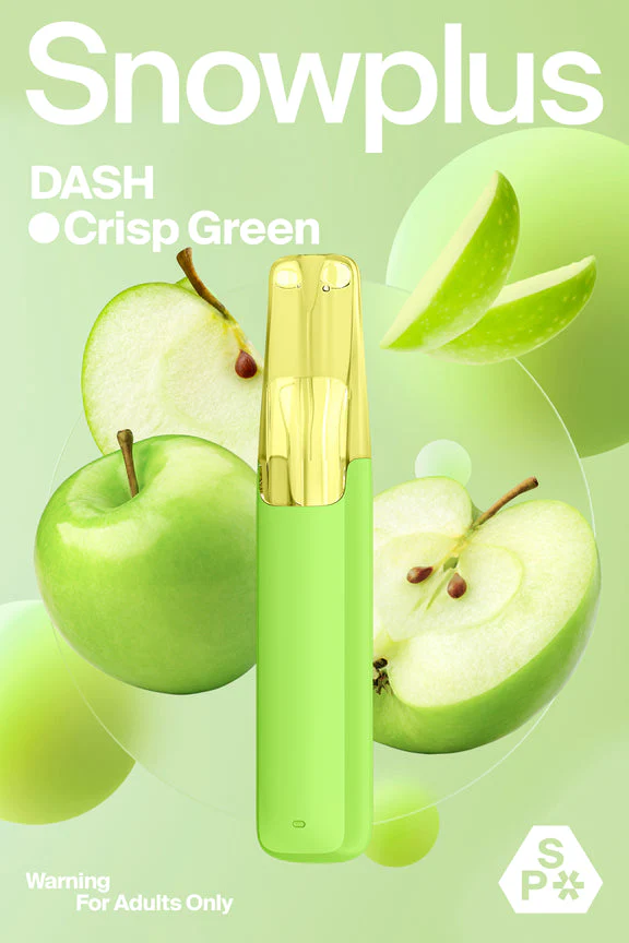 正品雪加鸭嘴兽Snowplus DASH一次性电子烟-青苹果味