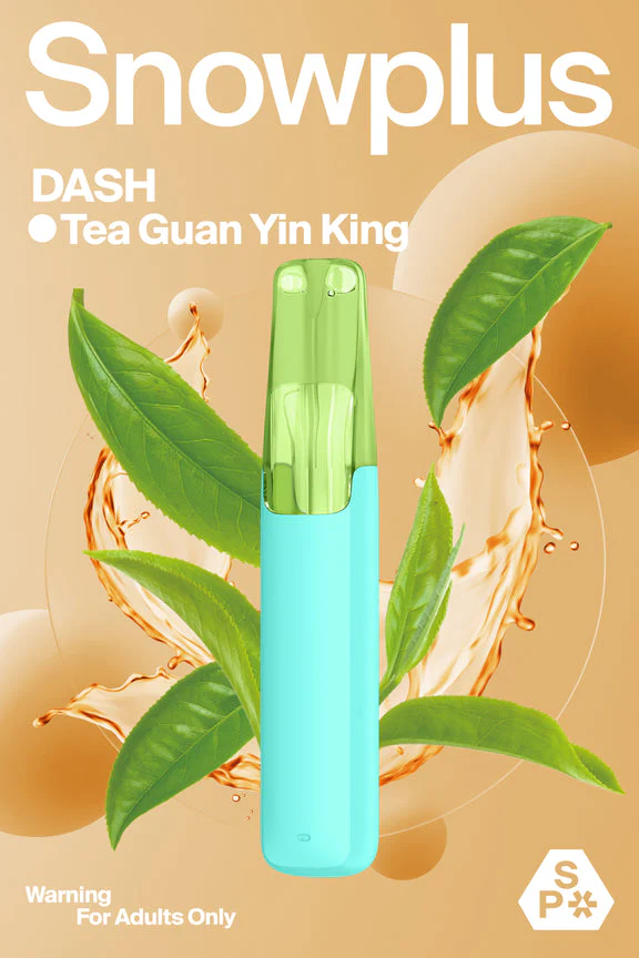 正品雪加鸭嘴兽Snowplus DASH一次性电子烟-铁观音味