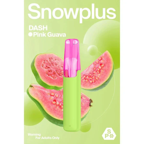 正品雪加鸭嘴兽Snowplus DASH一次性电子烟-芭乐番石榴味