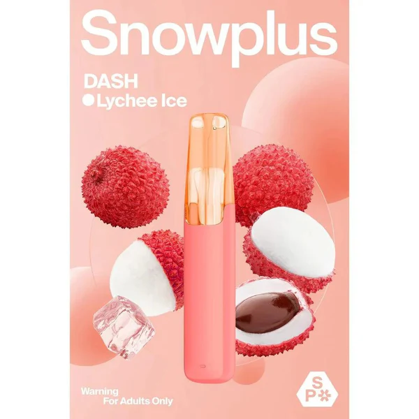 正品雪加鸭嘴兽Snowplus DASH一次性电子烟-荔枝冰味
