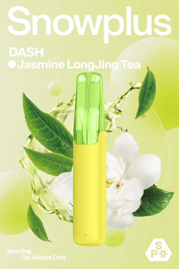 正品雪加鸭嘴兽Snowplus DASH一次性电子烟-茉莉龙井味