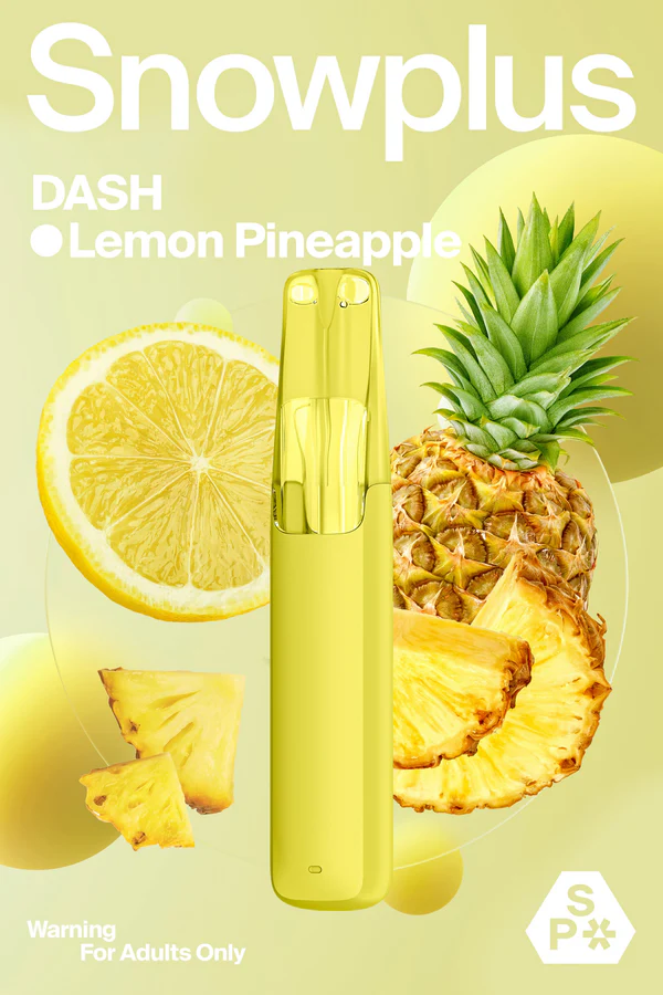 正品雪加鸭嘴兽Snowplus DASH一次性电子烟-柠檬菠萝味