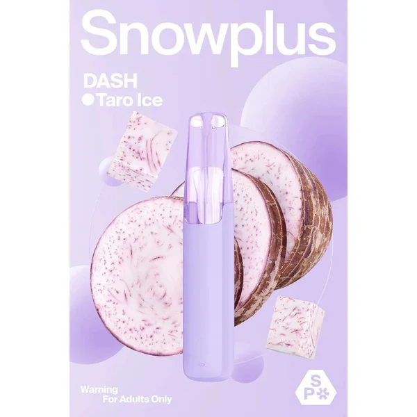 正品雪加鸭嘴兽Snowplus DASH一次性电子烟-香芋冰味