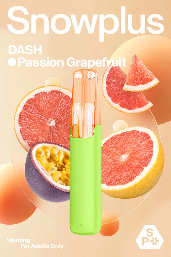 正品雪加鸭嘴兽Snowplus DASH一次性电子烟-西柚百香果味