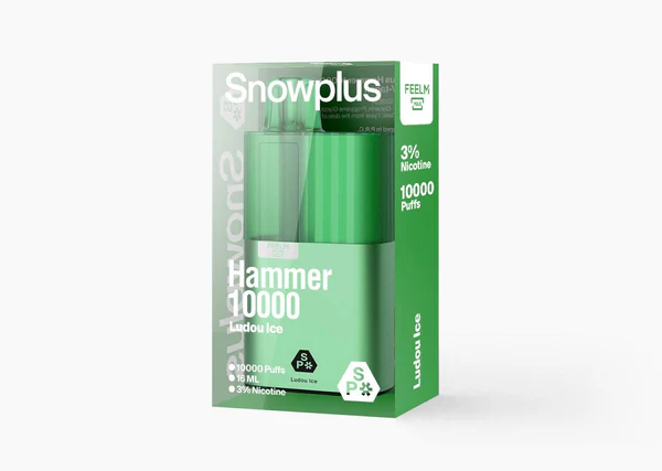正品雪加大板砖 SnowPlus Hammer 10000口 绿豆味