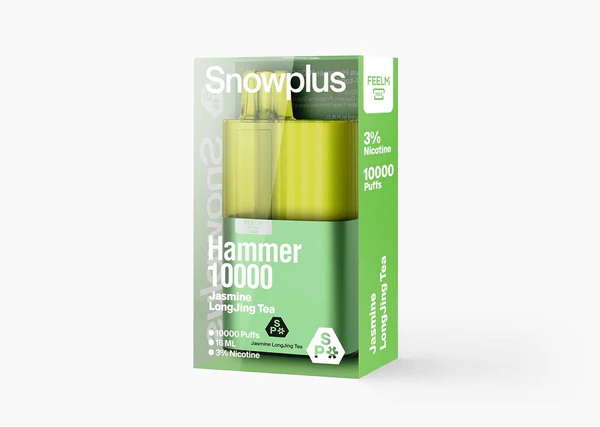 正品雪加大板砖 SnowPlus Hammer 10000口 茉莉龙井味