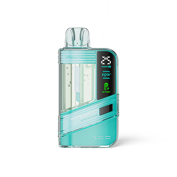 正品冰熊一次性20000口Zgar Supernova，可调火力烟阻/LED显示