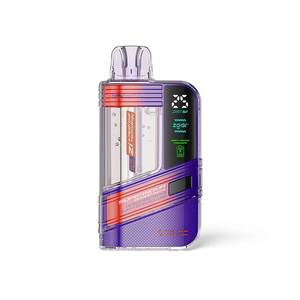 正品冰熊一次性20000口Zgar Supernova，可调火力烟阻/LED显示