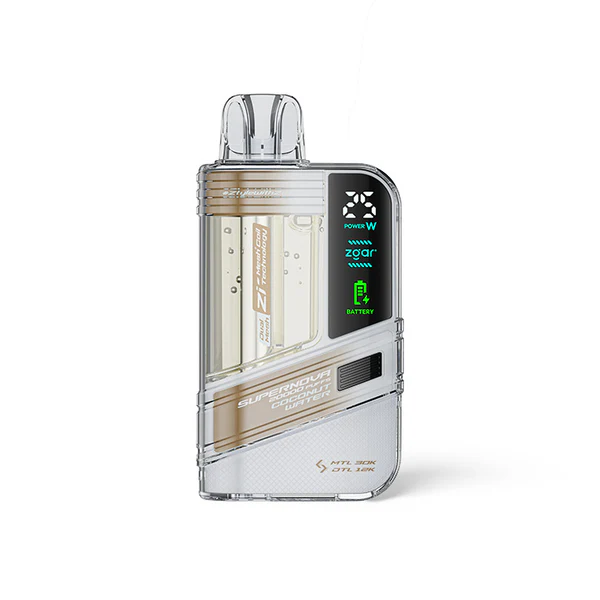 正品冰熊一次性20000口Zgar Supernova，可调火力烟阻/LED显示